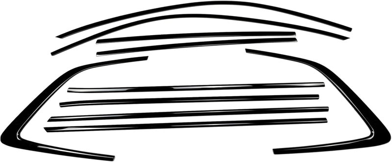 CRMDF Stainless Steel Window Trim Chrome Delete for CRV 2023-2026 Black Window Blackout Kit - Image 3
